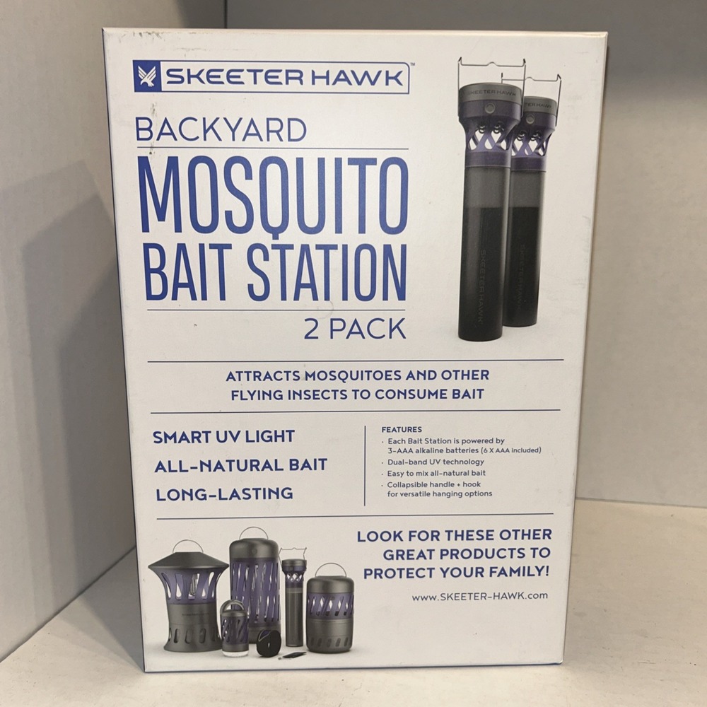 6 PACK SKEETER HAWK BACKYARD MOSQUITO BAIT STATION - FLYING INSECTS BAIT - Picture 2 of 2